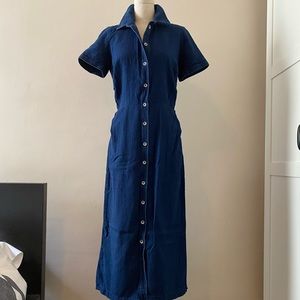 RC Denim Midi Dress, Indigo, 2